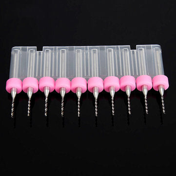 Drillpro DB-P3 10pcs 1.0mm Carbide Micro PCB Drill Bit CNC Jewelry Rotary Tool For PC Boards