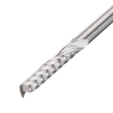 10pcs 3.175mm Single Flute End Mill Cutter Carbide CNC Router Bit Milling Cutter