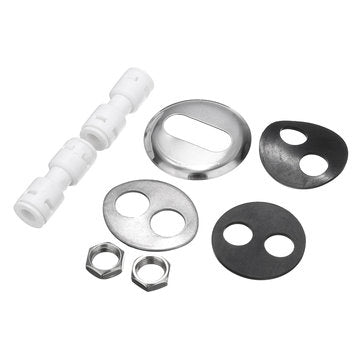 1/4`` Double Holes Chrome RO Reverse Osmosis Kitchen Sink Drinking Water Filter Neck Faucet