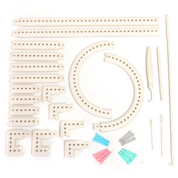 Craft Yarn Multi-function Knitting Board Knit & Weave Loom Kit DIY Tool Set