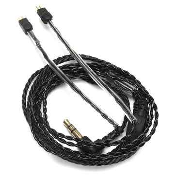 Black Replacement Earphone Cable 3.5mm Wire for Logitech UE18 JH13 Westone W4r UM3X 1964 A