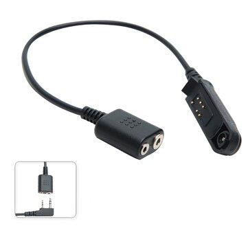 Adapter Cable Baofeng UV-9R Plus UV-XR Waterproof to 2 Pin Suitable for UV-5R UV-82 UV-S9 Walkie Tal