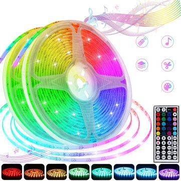 5M/10M 5050SMD RGB Waterproof/Non-waterproof LED Strip Light+Remot... (LENGTH: 5M | WATERPROOF: YES)