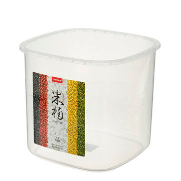 5KG Clear Container Storage Holders Rice Beans Cereal Organzier Grain Box Lid Kitchen Storage Rack