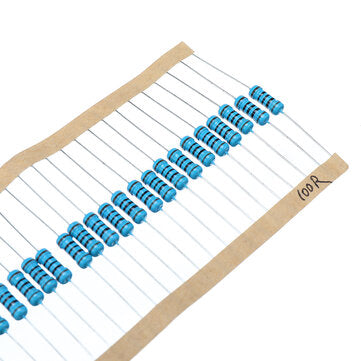 500pcs 1W Metal Film Resistor 1% 100 ohm Resistance