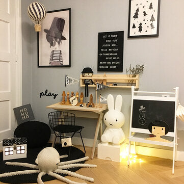 Wooden Creative Shelf Children`s Room Decoration Wall Shelf Book Toys Accessories Storage Holder