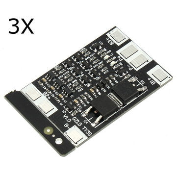 3Pcs 3 String 12V 18650 Lithium Battery Protection Board Peak 40A Overcurrent Overcharge Protection