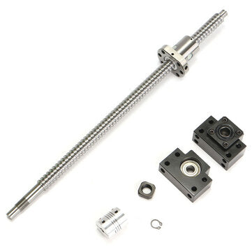 400mm SFU1605 Ball Screw with BK12 BF12 Supports and 6.35x10mm Coupler for CNC