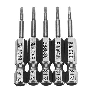 5pcs 1.8 50mm Screwdriver Bits Set 1/4 Inch Hex Magnetic Triangle Screwdriver Bits