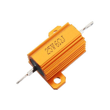 RX24 25W 6R 6RJ Metal Aluminum Case High Power Resistor Golden Metal Shell Case Heatsink Resistance