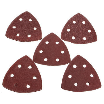 10pcs 90mm 40 60 80 100 120 Grit Sanding Sheets Triangle Sander Pads