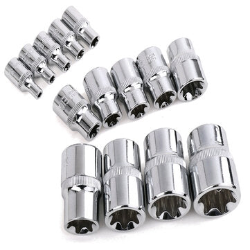 Hi-Spec 14pcs Chrome-Vanadium Steel Multifunctionl Ratchet Wrench Sockets Kit For Use in Impact Driv
