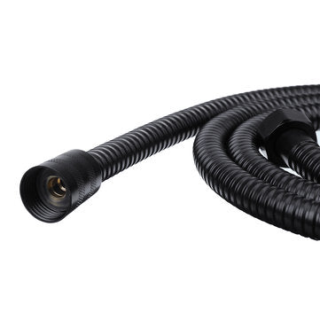 1.5M Black Stainless Steel Bathroom Shower Hose Handheld Water Pipe Fittings Shower Head Hose Replac
