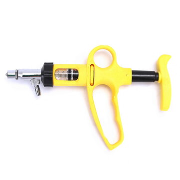 5ml Continuous Injection Vaccinator Needle Gun Cattle Goats Sheep with 70cm Tube Syringe