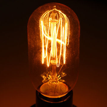 6PCS Dimmable AC220V E27 T45 40W Warm White Retro Vintage Edison Incandescent Light Bulb