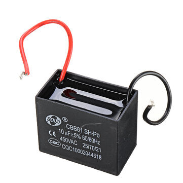 CBB61 10UF Starting Capacitance 450V AC Fan Capacitor CBB Motor Run Capacitor