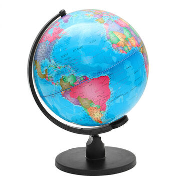 10" World Earth Globe Map Geography LED Illuminated for Desktop Decoration Education Kids Gift