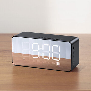 USAMS US-YX007 BT 5.0 Multi-functional Alarm Clock Wireless Speaker Support BT 5.0/TF Card/AUX Play