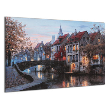 40x30cm Cityscape River Print Art Paintings Picture Poster Home Wall Art