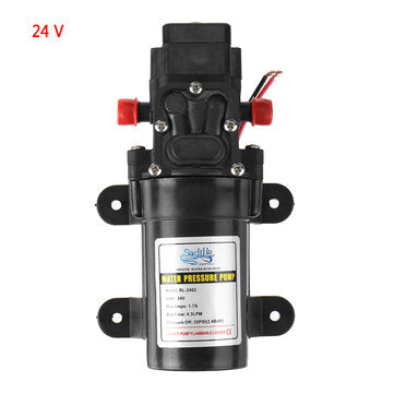 12V/24V Mini Diaphragm Pump Boat Self Priming Water Pump High Pressure Outdoor Boo... (VOLTAGE: 24V)