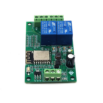 5Pcs 5V/8-80V Power Supply ESP8266 WIFI Dual Relay Module ESP-12F Development Board Secondary Develo