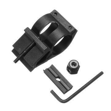 1 Inch Flashlight Laser Holder Tactical 20mm Picatinny Rail Offset Laser Mount