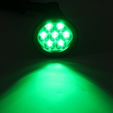 Solar 7 LED Color Changing Spot Light Wall Garden Outdoor Yard Landscape Lamp