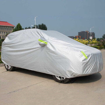 Universal SUV Full Car Cover Outdoor Waterproof Sun Rain Snow Protection UV Auto Case C... (SIZE: L)