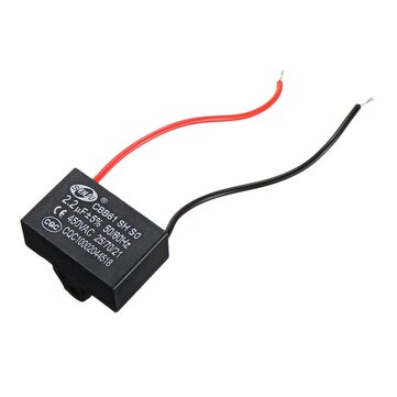 CBB61 5Pcs 2.2UF Starting Capacitance 450V AC Fan Capacitor CBB Motor Run Capacitor