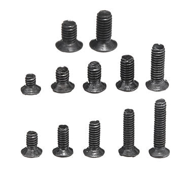 Suleve MXZP1 360Pcs M2 M2.5 M3 Mini P hillips Screw Flat Head Zinc-Plated Electronic Notebook Lap