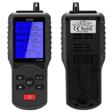 Multifunctional Air Quality Tester CO2 TVOC Meter Temperature Humidity Measuring Device Carbon Dioxi