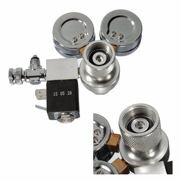 Co2 Regulator Magnetic Solenoid Two Gauge Bubble Counter Planted Aquarium