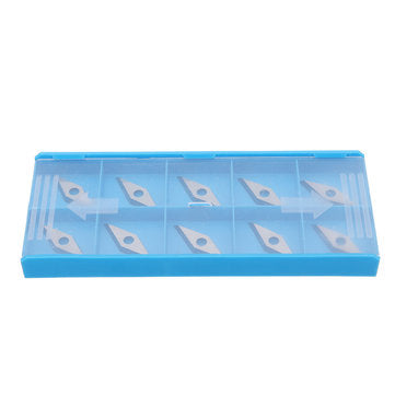 10pcs 16X16X2.5mm Diamond Carbide Insert For 10x28mm 35 Degree Arbor Wood Turning Tool