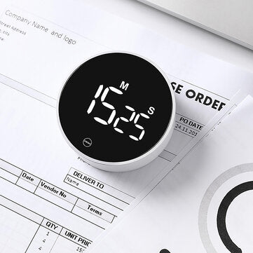 XIAOMI MIIIW Mute Timer Alarm Clock Rotating Timing LED Display Kitchen Digital Timer Magnetic Sucti