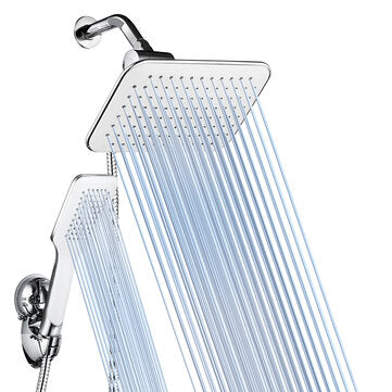 6Pcs 8 Inch Rainfall Shower Head Setting Large Angle-adjustable Shower Set