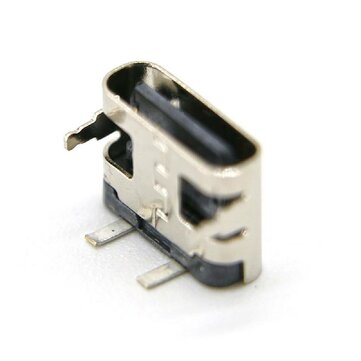 10PCS TYPE-C 2P In-Line Female Charging Socket With High-Current Charging Oval Plug
