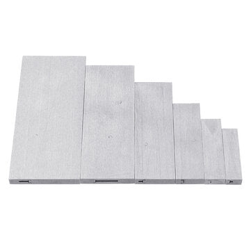 Machifit 6pcs 3/8 to 2-1/4 Inch Adjustable Parallel Block Set Precision Steel Parallel Gauge Block M