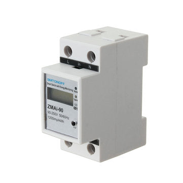 Smart Life Tuya APP Single Phase Din Rail WIFI Smart Energy Meter Power Consumption kWh Meter Wattme