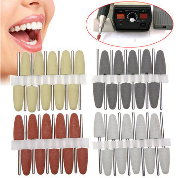 40Pcs Dental Lab Silicone Rubber Polishers Handpiece Polishing Burs 4 Colors Dental Tools