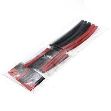 42pcs 2:1 Polyolefin H-type Heat Shrink Tube Sleeving Black Red