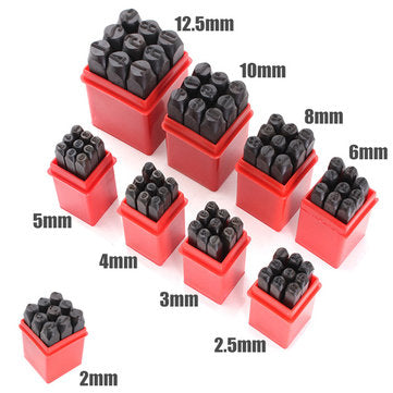 9pcs Stamps Numbers Set Punch Steel Metal Die Tool (SIZE: 5.0MM)