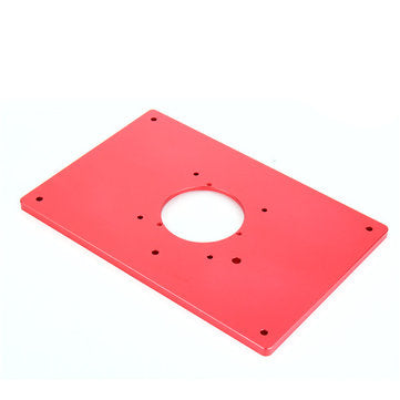 Red 200x300x10mm Aluminum Router Table Insert Plate For Woodworking Engraving Machine