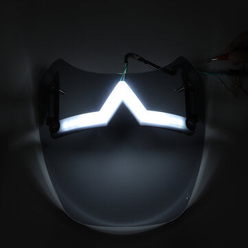 Universal LED Front Fairing Windshield Motorcycle Windscreen Fitting 5"-7" Round Headlight
