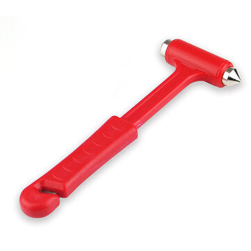 Long Handle Solid 2-in-1 Safety Hammer Mini Multi-function Fire Rescue Emergency Window Breaker Esca