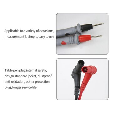 10Pcs BEST BST-055 Multimeter Supporting Test Lead Line 10A Test Lead Silicone 1000V Universal Test