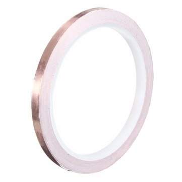 Foil Tape Single Sided Conductive Self Adhesive Copper Heat Insulation 6mm x10m