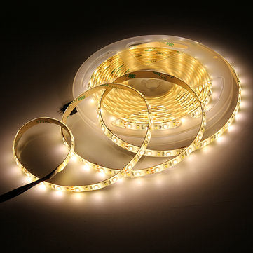 5M 4Pins Waterproof SMD2835 Double Color Warm White and Pure White LED Strip Light DC12V