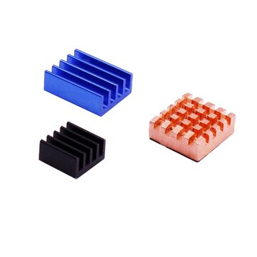 YAHBOOM Heatsink Kit Heat Sink 3pcs Aluminum Heatsink Radiator Cooling Kit Cooler with Adhesive Co