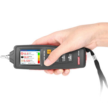 WT63B Vibration Analyzer Vibrometer Vibroscope Color LCD Digital Vibration Meter Rotation Accelerati