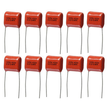 10pcs CBB22 Capacitor 450V 225 2.2UF